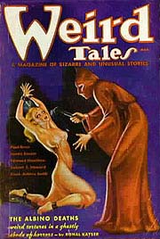 `Weird Tales`,  1936.    `A Graveyard Rats`