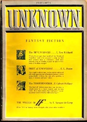 Unknown Fantasy Fiction, October 1940