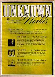 Unknown Worlds, August 1942