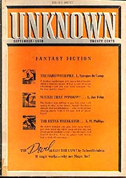 Unknown Fantasy Fiction, September 1940